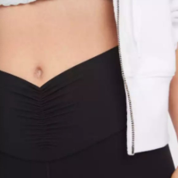 XS, S Black OFFLINE By Aerie Real Me High Waisted Ruched Flare Legging - Picture 3 of 7